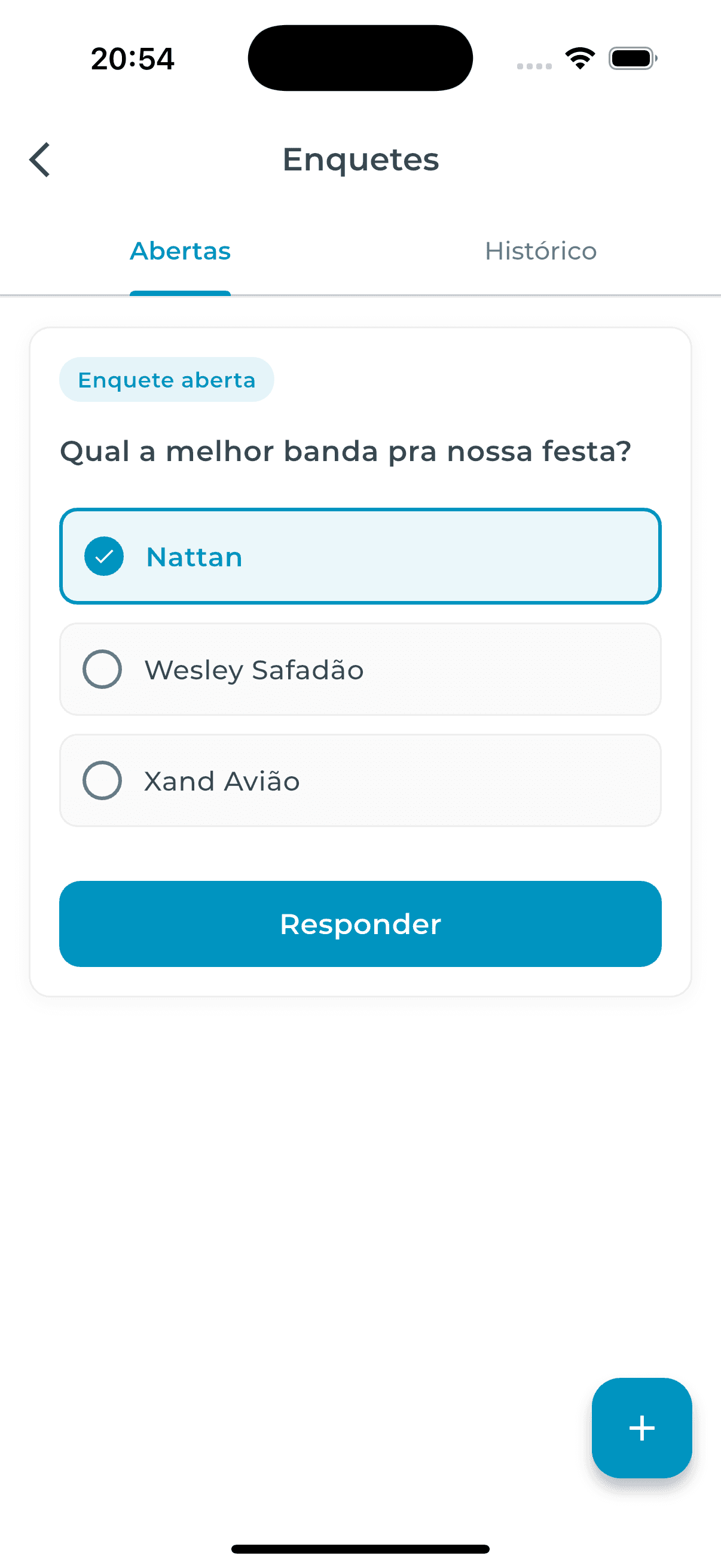Enquete para decisões